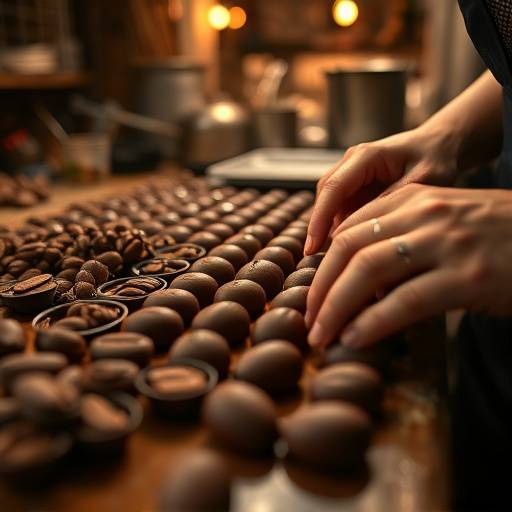 Productvideo voor 'Artisan Chocolade Atelier', die het ambachtelijke proces van chocolade maken toont, van cacaoboon tot luxe praline.